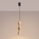 Kubbe Średnia R lampa wisząca 1xGU10 naturalne drewno SL.2028
