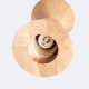 Kubbe Średnia R lampa wisząca 1xGU10 naturalne drewno SL.2028