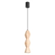 Kubbe Średnia S lampa wisząca 1xGU10 naturalne drewno SL.2031 Sollux Lighting