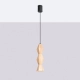 Kubbe Średnia S lampa wisząca 1xGU10 naturalne drewno SL.2031