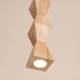 Kubbe Średnia S lampa wisząca 1xGU10 naturalne drewno SL.2031