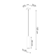 Lagos 1 lampa wisząca 1xGU10 złoty połysk SL.1200