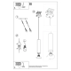 Lagos 1 lampa wisząca 1xGU10 taupe SL.2078