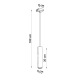 Lagos 1 lampa wisząca 1xGU10 burgund SL.2081