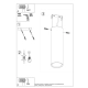 Lagos 20 lampa sufitowa 1xGU10 ultramaryna SL.2076