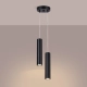 Lagos 2P lampa wisząca 2xGU10 czarna SL.1869