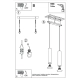 Lagos 2 lampa wisząca 2xGU10 złoty połysk SL.1241