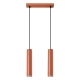 Lagos 2 lampa wisząca 2xGU10 ochra czerwona SL.1490 Sollux Lighting