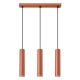 Lagos 3L lampa wisząca 3xGU10 ochra czerwona SL.1491 Sollux Lighting