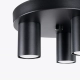 Lagos 3P lampa sufitowa 3xGU10 czarna SL.1466