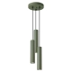 Lagos 3P lampa wisząca 3xGU10 zielona oliwka SL.1487 Sollux Lighting
