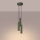 Lagos 3P lampa wisząca 3xGU10 zielona oliwka SL.1487