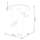 Lagos 5P lampa sufitowa 5xGU10 czarna SL.1467