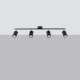 Lemmi 4L lampa sufitowa 4xGU10 czarna SL.1168