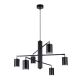 Lemmi 6 lampa wisząca 6xGU10 czarna SL.1207 Sollux Lighting