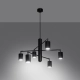 Lemmi 6 lampa wisząca 6xGU10 czarna SL.1207