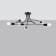 Levar 6 lampa sufitowa 6xE27 czarna SL.1456