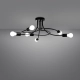 Levar 6 lampa sufitowa 6xE27 czarna SL.1456