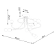 Levar 6 lampa sufitowa 6xE27 czarna SL.1456