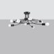 Levar 8 lampa sufitowa 8xE27 czarna SL.1457