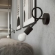 Levar 8 lampa sufitowa 8xE27 czarna SL.1457