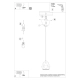 Mint lampa wisząca 1xE27 ceramiczna SL.1251