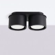 Modo 2 lampa sufitowa 2xGx53 czarna SL.2439