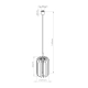 Mula 27 lampa wisząca 1xE27 granatowa SL.1859