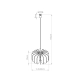 Mula 45 lampa wisząca 1xE27 żółta SL.1861