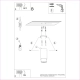 Nero 12,5 lampa sufitowa 1xGU10 czarna, chrom SL.1408