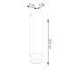 Nero 22,5 lampa sufitowa 1xGU10 czarna, chrom SL.1409