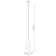 Nicus 1 lampa wisząca 1xE27 biała SL.1360