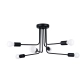 Norah 6 lampa wisząca 6xE27 czarna SL.1452 Sollux Lighting
