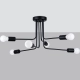Norah 6 lampa sufitowa 6xE27 czarna SL.1452