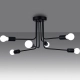 Norah 6 lampa sufitowa 6xE27 czarna SL.1452