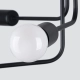 Norah 6 lampa sufitowa 6xE27 czarna SL.1452