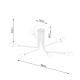 Norah 6 lampa sufitowa 6xE27 czarna SL.1452