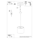 Nova 30 lampa wisząca 1xE27 czarna SL.1405