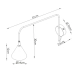Nox 1 kinkiet 1xE14 złoty z włącznikiem SL.2493