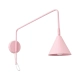 Nox 1 kinkiet 1xE14 różowy z włącznikiem SL.2500 Sollux Lighting