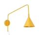 Nox 1 kinkiet 1xE14 żółty z włącznikiem SL.2502 Sollux Lighting