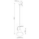 Nox 25 lampa wisząca 1xE27 czarna SL.2522