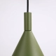 Nox 25 lampa wisząca 1xE27 zielona oliwka SL.2525