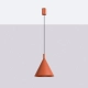 Nox 25 lampa wisząca 1xE27 ochra czerwona SL.2526