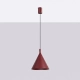 Nox 25 lampa wisząca 1xE27 burgund SL.2528