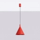 Nox 25 lampa wisząca 1xE27 czerwona SL.2533