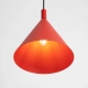 Nox 25 lampa wisząca 1xE27 czerwona SL.2533