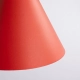 Nox 25 lampa wisząca 1xE27 czerwona SL.2533