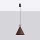 Nox 25 lampa wisząca 1xE27 brązowa SL.2534