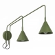 Nox 2 kinkiet 2xE14 zielona oliwka z włącznikiem SL.2510 Sollux Lighting